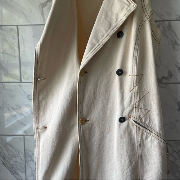 🏷️ VINTAGE Fore Warned Denim Skort/Jumper/Romper - Picture 13 of 15